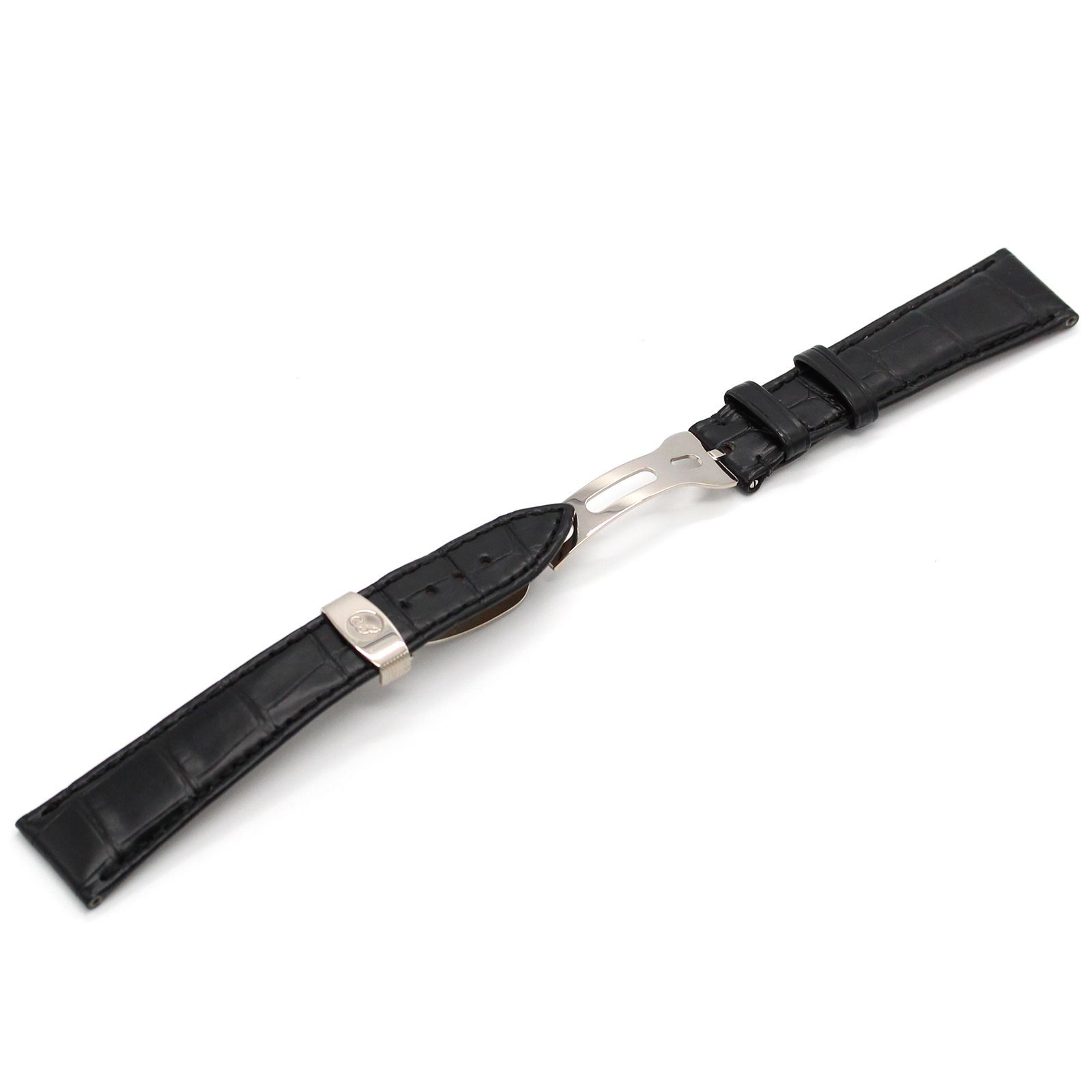 美品】ブレゲ 純正ベルト クロコ K18WG Dバックル ベルト幅21mm