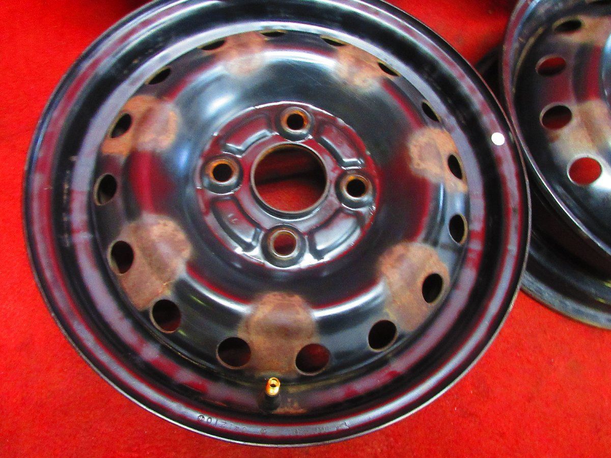 スチール ホイール 4本 ダイハツ ハイゼット アトレー 純正 12×4.00B 4