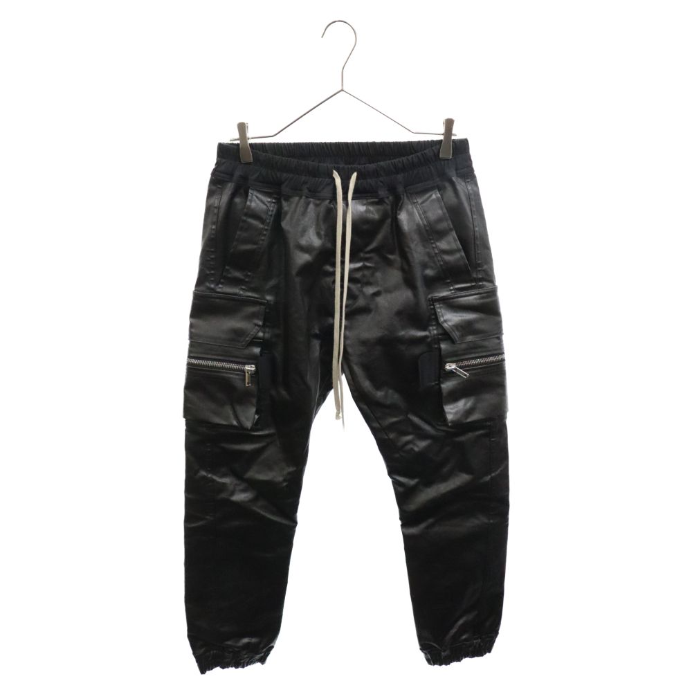 Rick Owens (リックオウエンス) 24SS MASTODON CARGO マストドンカーゴ ドローコードジョグパンツ ブラック  RU01D3396 - メルカリ