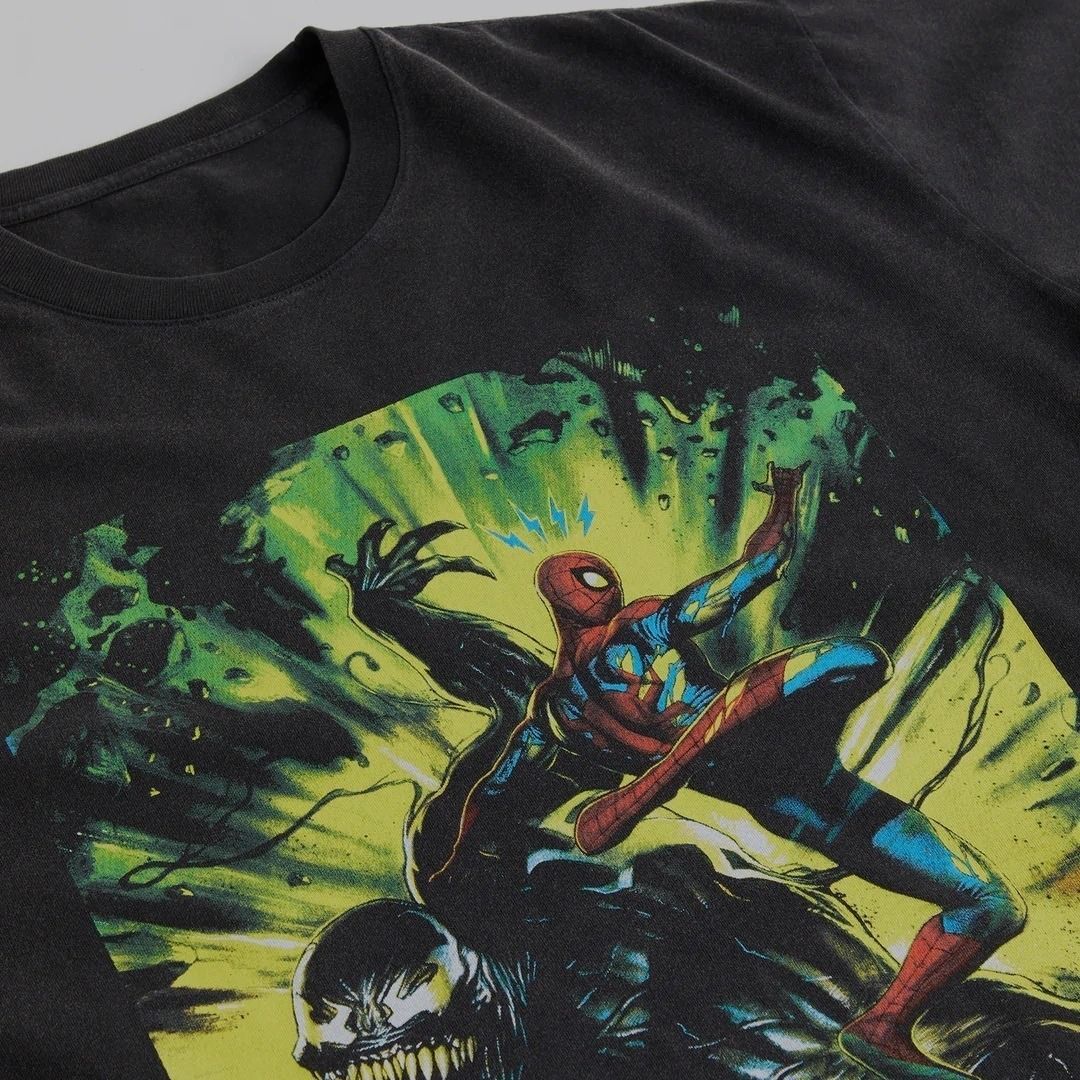 ☆ KITH x SPIDER-MAN Venom Battle コラボTシャツ ☆ KITH x Marvel｜キス マーベル Spider-Man Venom Battle Vintage