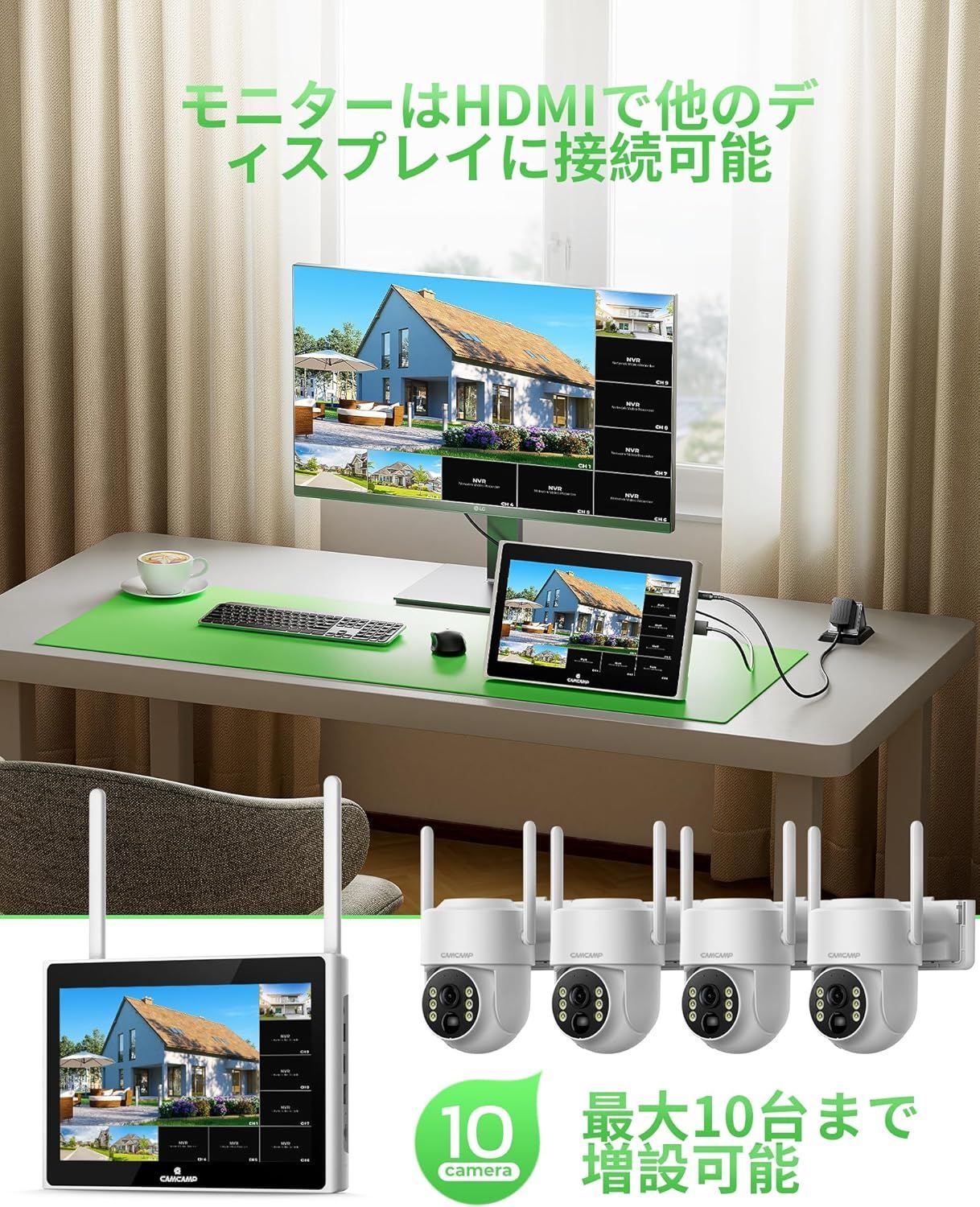 モニター付き CAMCAMP