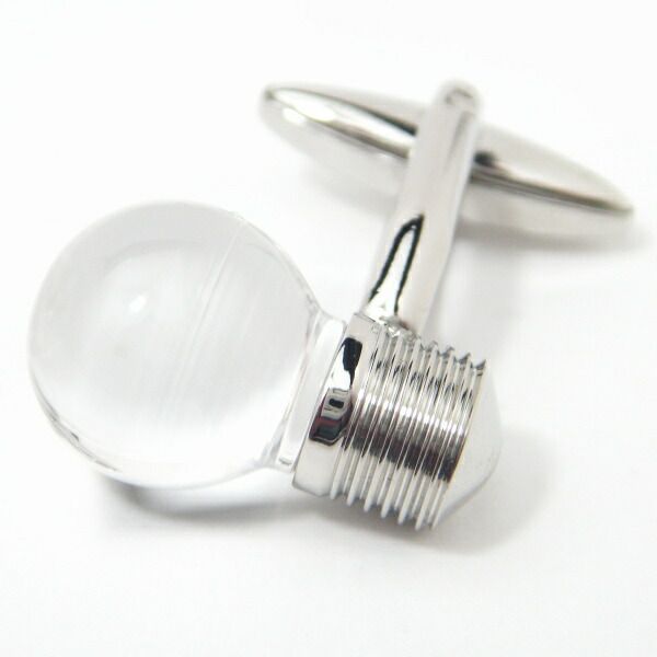 袖元ピカリ 電球 カフス カフスボタン カフリンクス cufflinks cuffs メンズ 男性 結婚式 ユニーク おもしろ 面白 面白い リアルな スーツアクセサリー専門店 父の日 ギフトにも ブライダル 披露