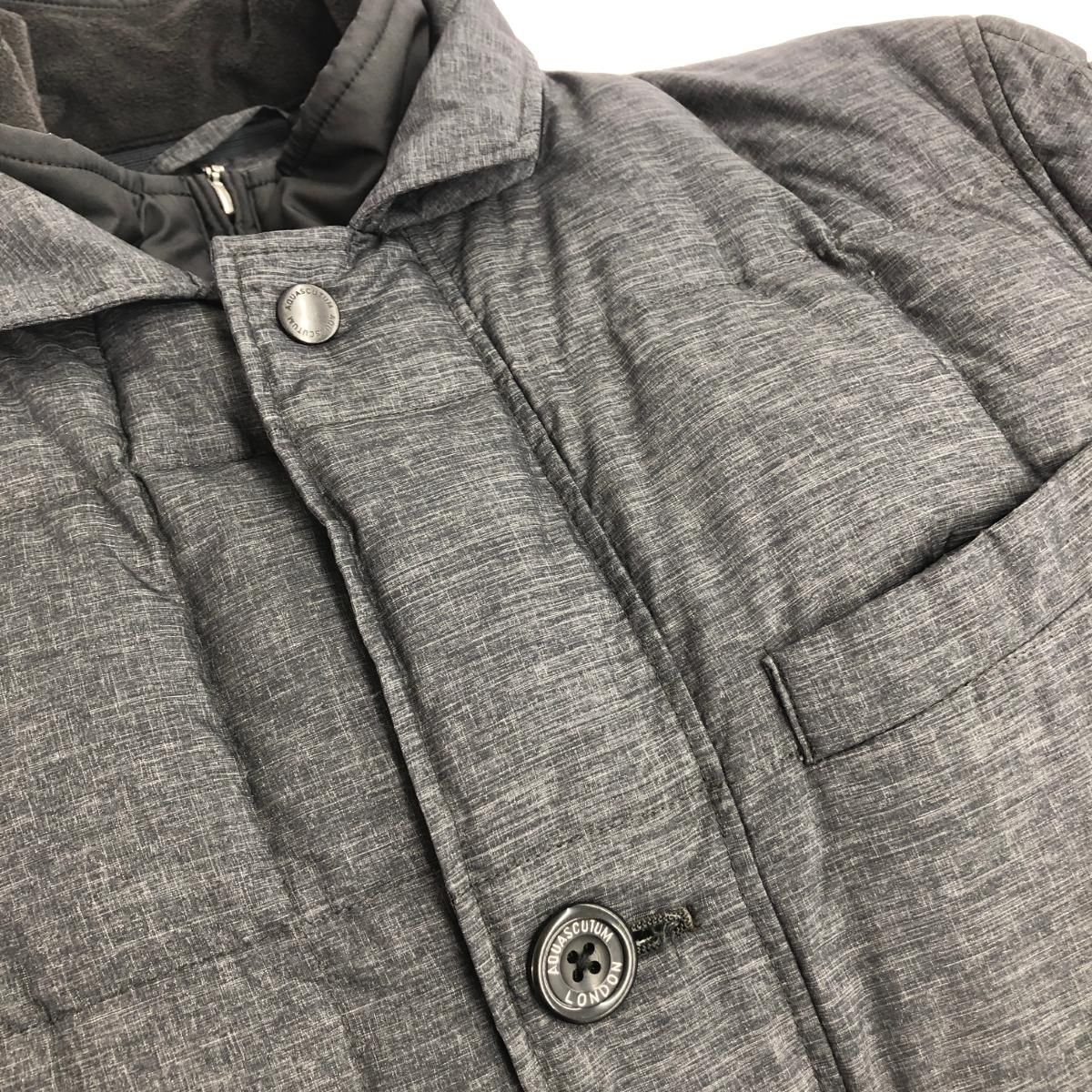 良好 Aquascutum アクアスキュータム キルティング ダウン ジャケット 