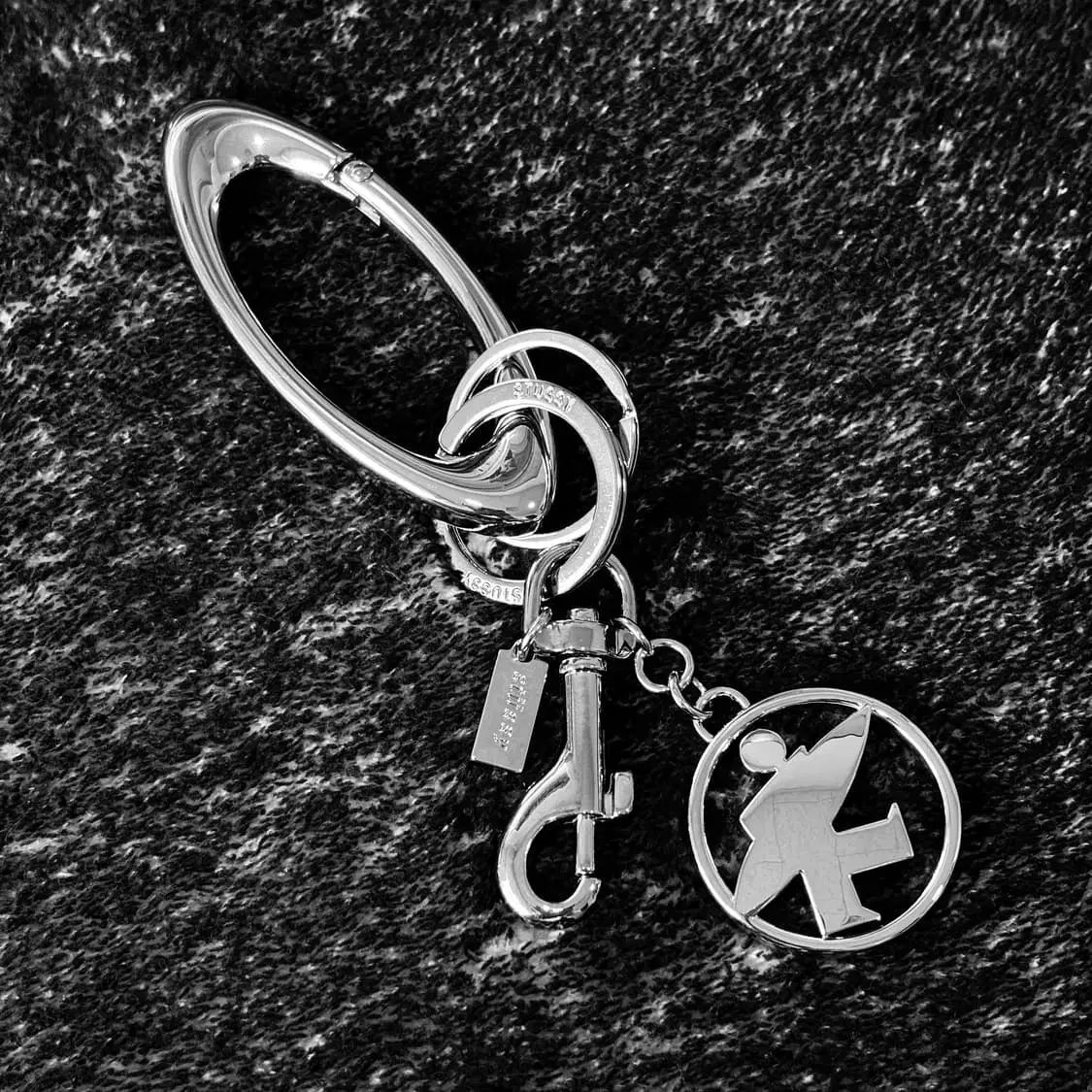 STUSSY(ステューシー) ／ サーフマン キーチェーン キーリング