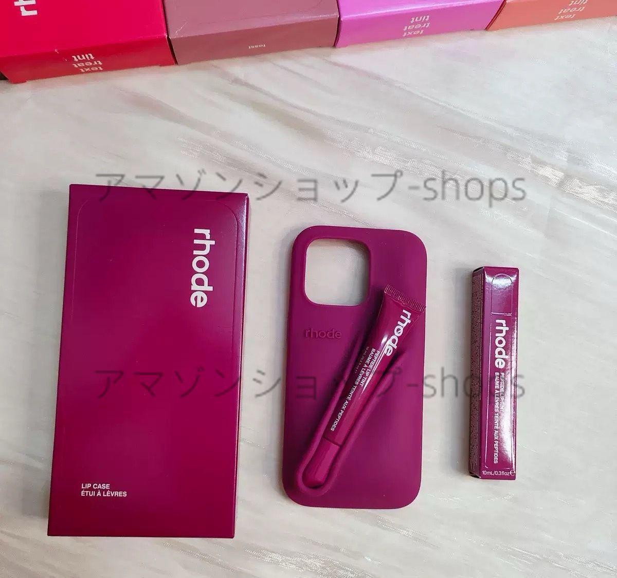 rhode iPhone 15proリップケース・2本リップティント 3点セット