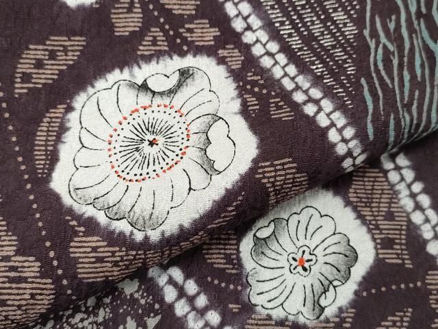 平和屋着物○訪問着 絞り 辻が花 銀彩 正絹 逸品 未使用 CAAW3989vf