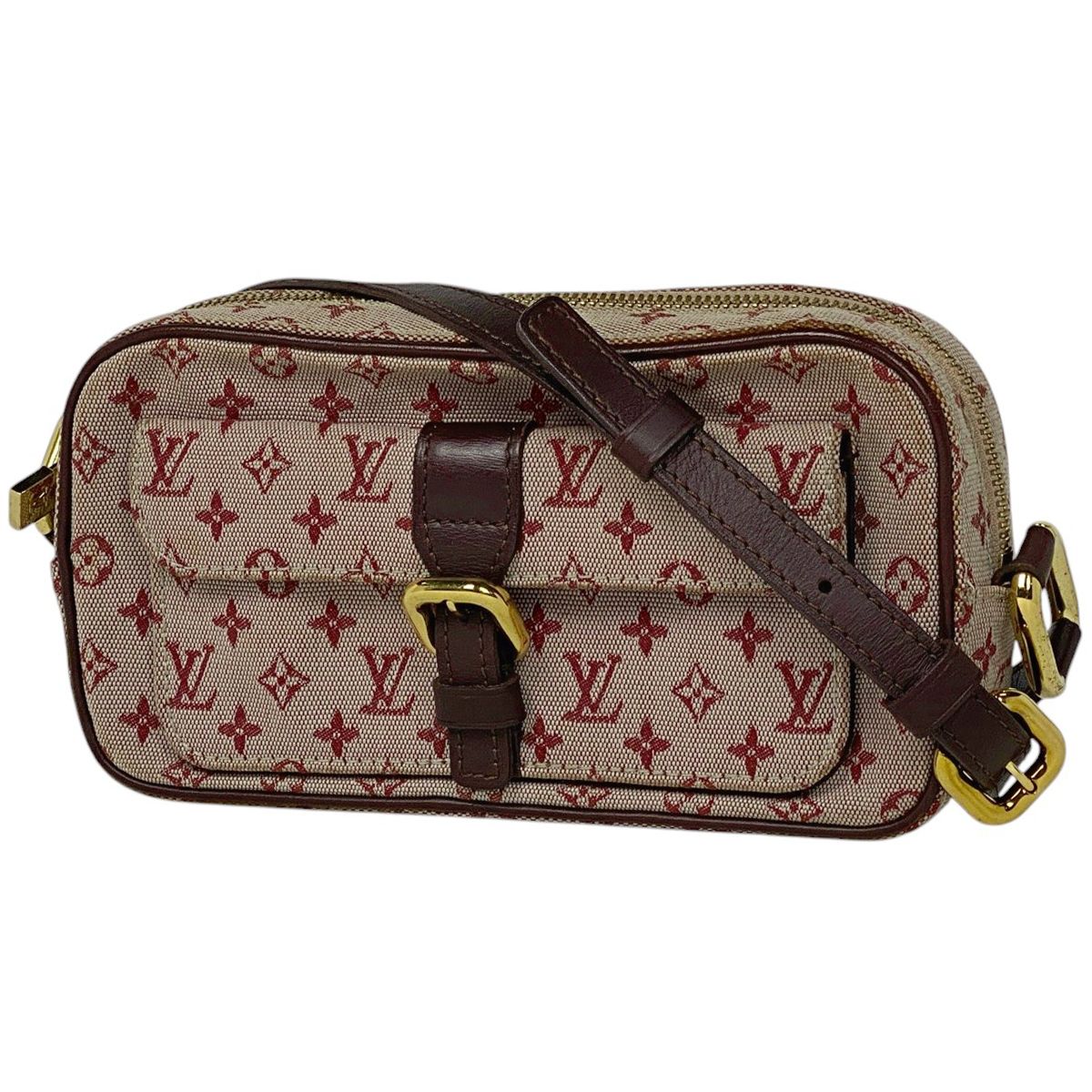 ルイ ヴィトン Louis Vuitton ジュリエット 斜め掛け ショルダーバッグ モノグラムミニ スリーズ レッド M92219 レディース