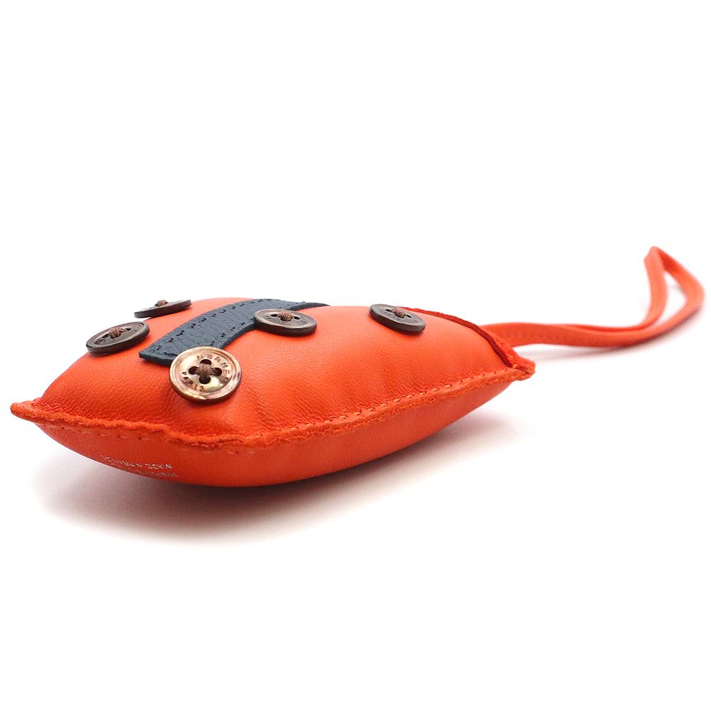 HERMES - ■新品■未使用■ HERMES エルメス プティアッシュ ヴォーエプソン×トゴ スパイダー クモ キーホルダー チャーム レッド系 DB0402 エルメス プティアッシュ petit h タピオカ バッグチャーム