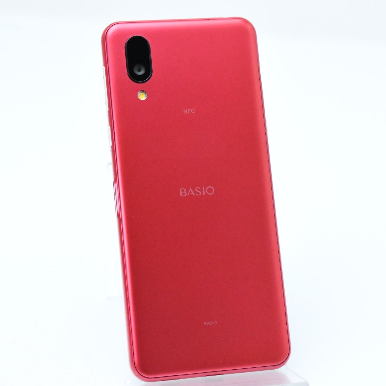 未使用に近い】SIMフリー au BASIO active SHG09 レッド - メルカリ