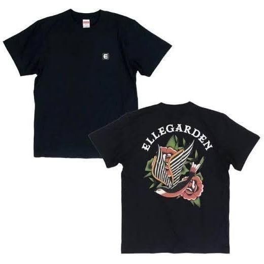 新品!! ELLEGARDEN Tシャツ 黒色 XXLサイズ ELLEGARDEN エルレガーデン エレル SWALLOW 2022 グッズ Tシャツ