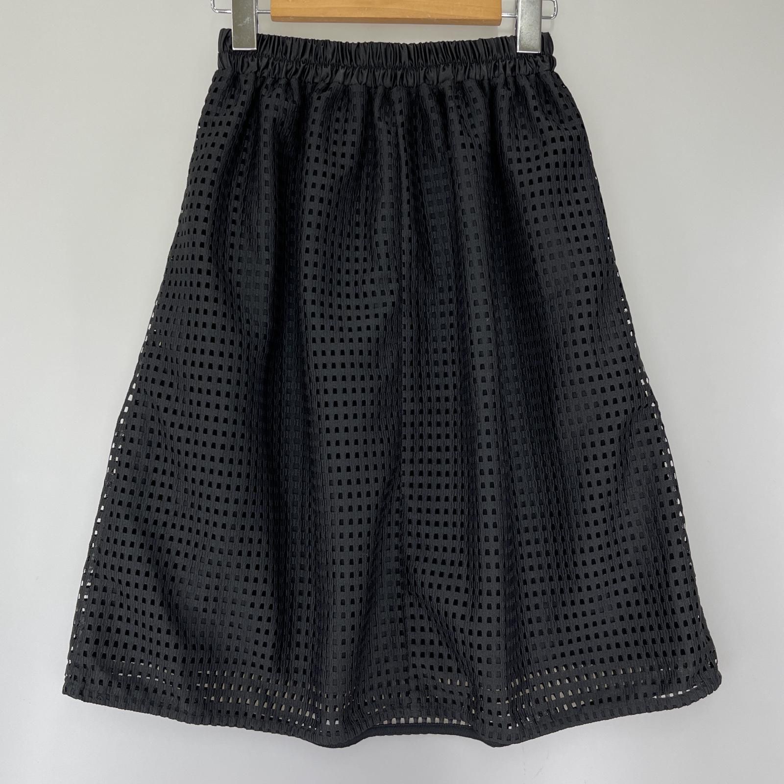 BEAUTY&YOUTH UNITED ARROWS 黒 フレアスカート BEAUTY&YOUTH UNITED ARROWS ビューティアンドユース