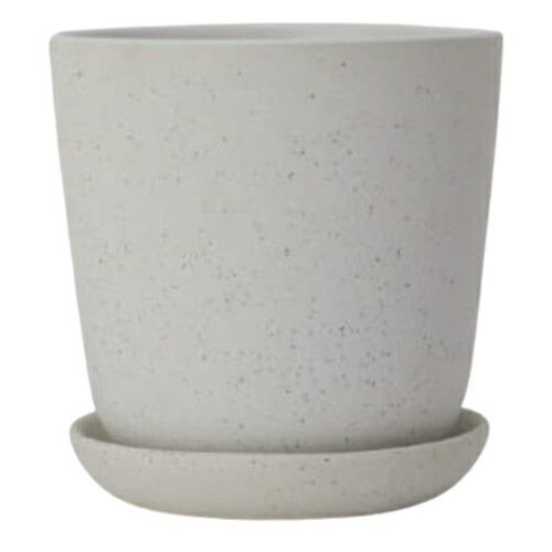 花 観葉植物用ポット アレナ ラウンド 16 W Ceramic POT 4個入り 40205 底穴あり 受皿付き 代引き不可 中型ポット FARM p51