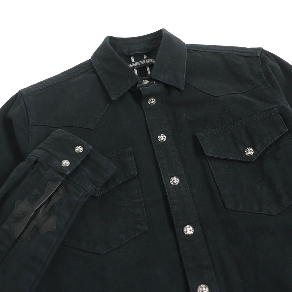 良品□CHROME HEARTS/クロムハーツ DENIM WESTERN CHプラス セメタリー 