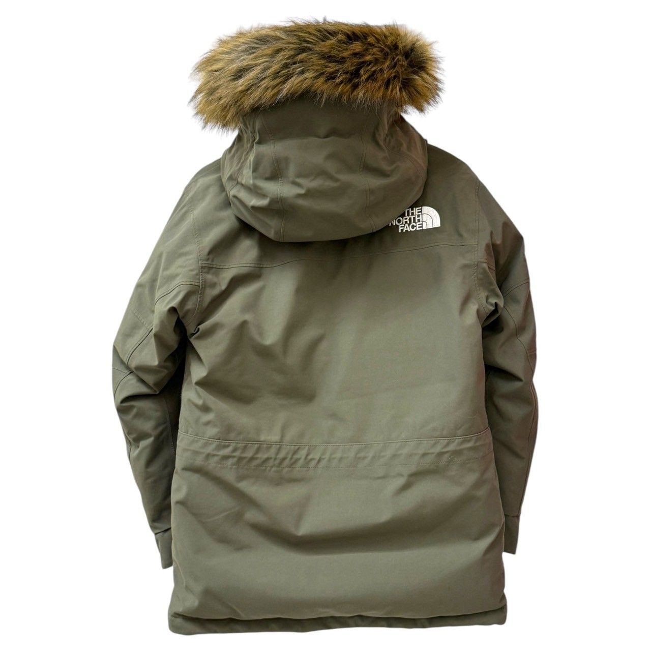 THE NORTH FACE (ザノースフェイス) ANTARCTICA PARKA アンタークティカ パーカー ジャンパー ダウンジャケット  フェザー混 ワンポイント ND91807 XS カーキ ブラック メンズ/045 - メルカリ