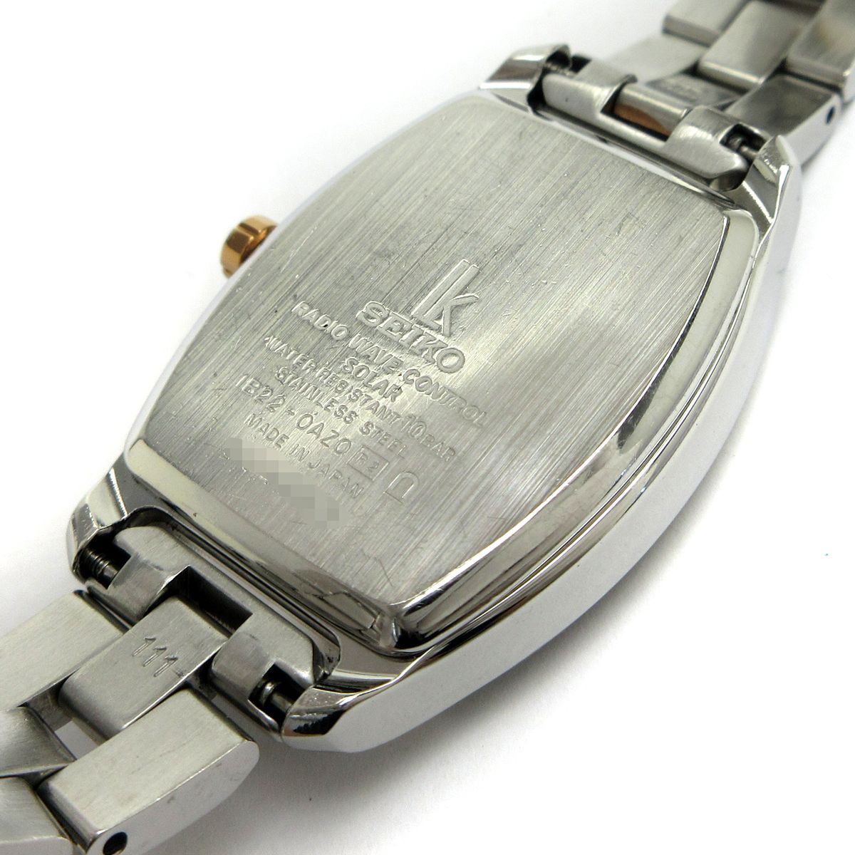 [美品]セイコー ルキア 電波 ソーラー1B22-0AZ0 SEIKO 動作OK】SEIKO ルキア 1B22-0AZ0 トノー 電波ソーラー - メルカリ