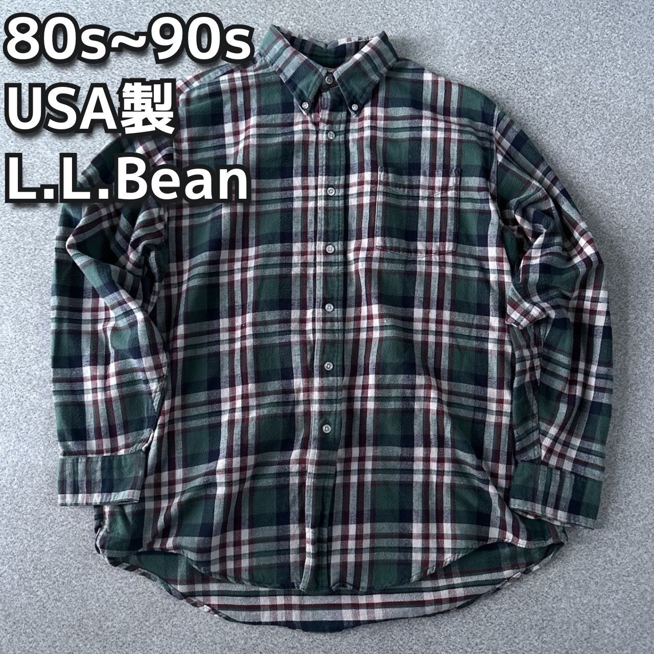 80s~90s USA製 エルエルビーン チェックシャツ 80s~90s USA製 エルエルビーン チェックシャツ