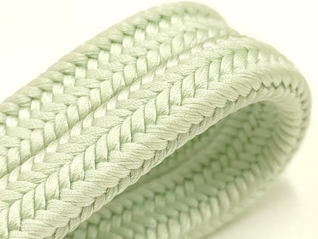 平和屋着物● 上 有職組紐道明 帯締め 冠組 白緑色 宮内庁御用 国立博物館御用 東京芸術大学御用 AABB7038ay