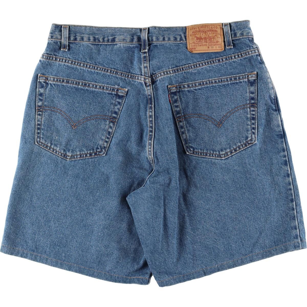 ハーフパンツlevi's 560 ハーフパンツ w38 アメリカ製 - ショートパンツ