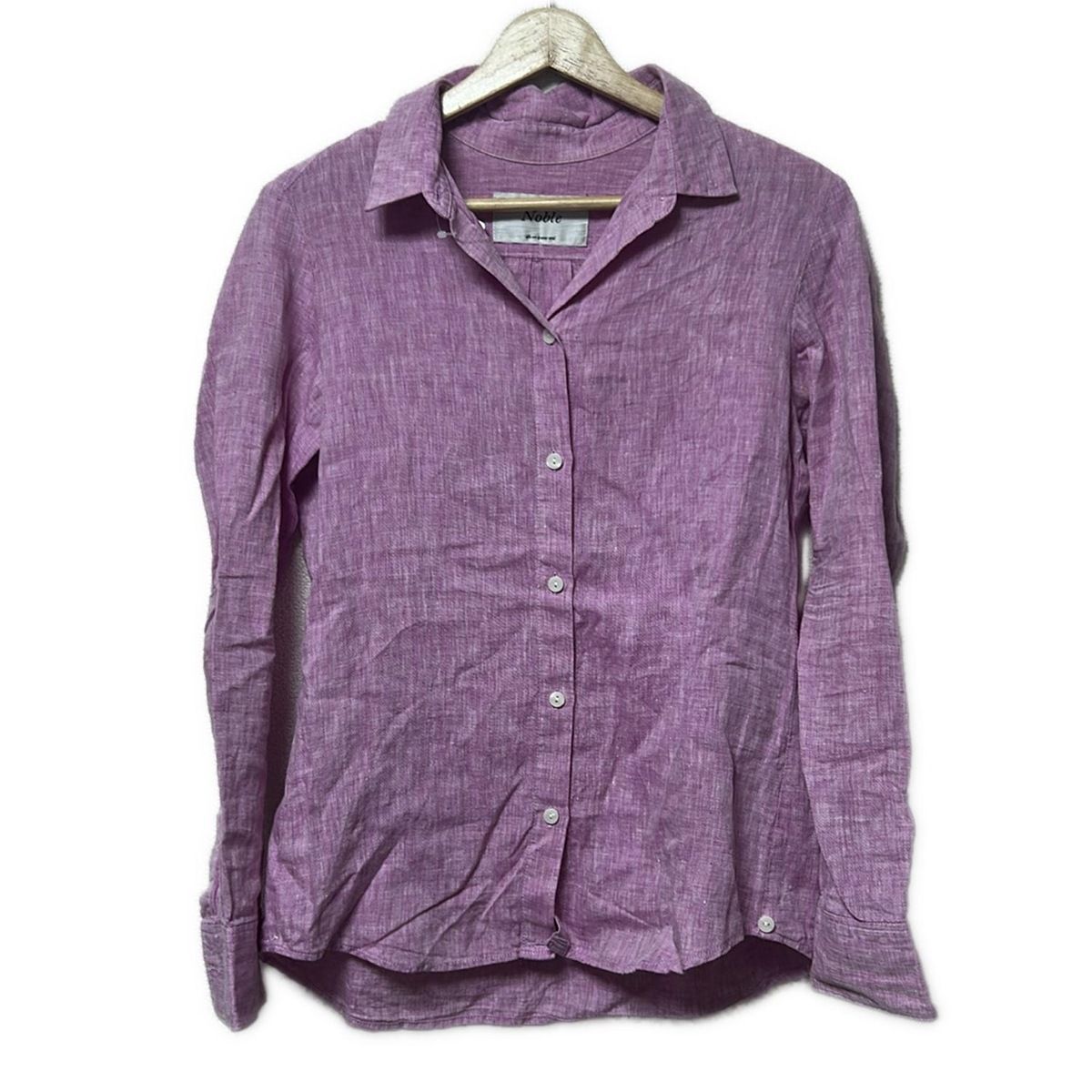 美品✨ Spick and Span Noble リネンシャツ　ラベンダー　38 美品✨ Spick and Span Noble リネンシャツ ラベンダー 38