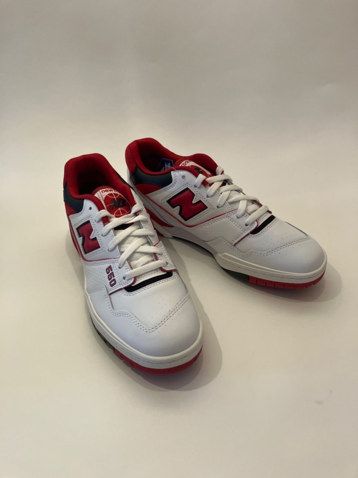 【新品未使用】NEW BALANCE ニューバランス BB550SE1 550 復刻 バッシュ バスケットシューズ スニーカー メンズ US9.5(27.5cm) WHITE RED