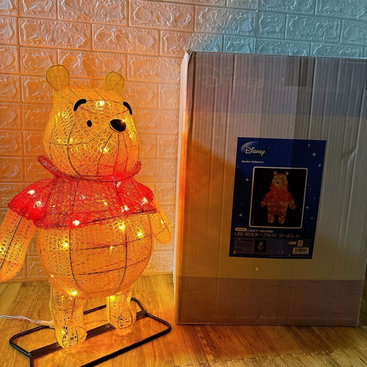 タカショー LED 3Dモチーフライト プーさん 大 TD-3D06L イルミネーション クリスマス インテリア