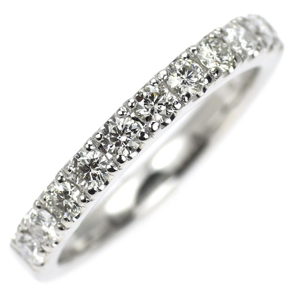 モニッケンダム Pt900 ダイヤモンド リング 0.52ct ハーフエタニティ