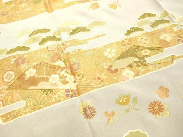 小紋 刺繍 花模様 菊 梅 竹 着物 062a d （楽天市場】お宝 京友禅 作家  