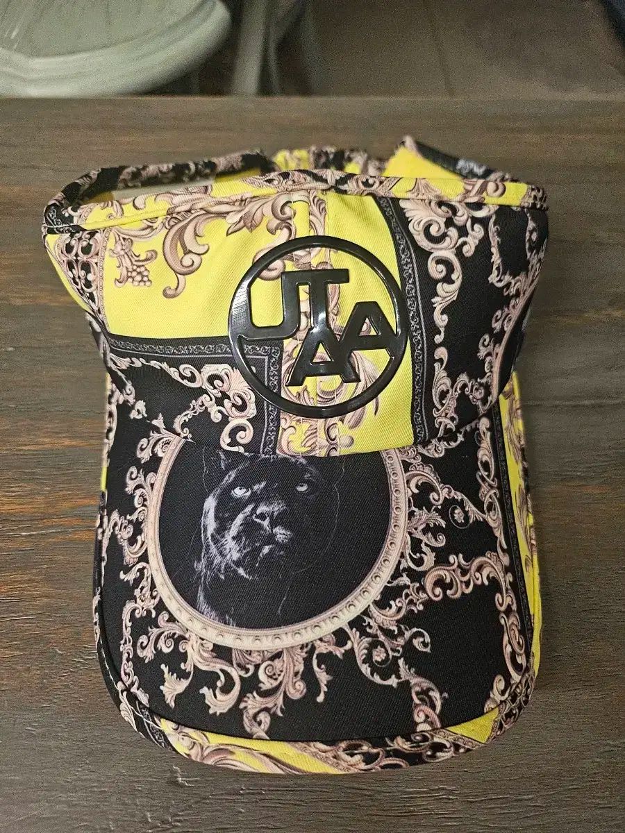 UATT ユウタ ゴルフ サンキャップ ブラック エル パターン