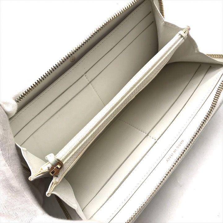 良品 CHANEL シャネル ガブリエル ドゥ クロコ型押し ラウンド 