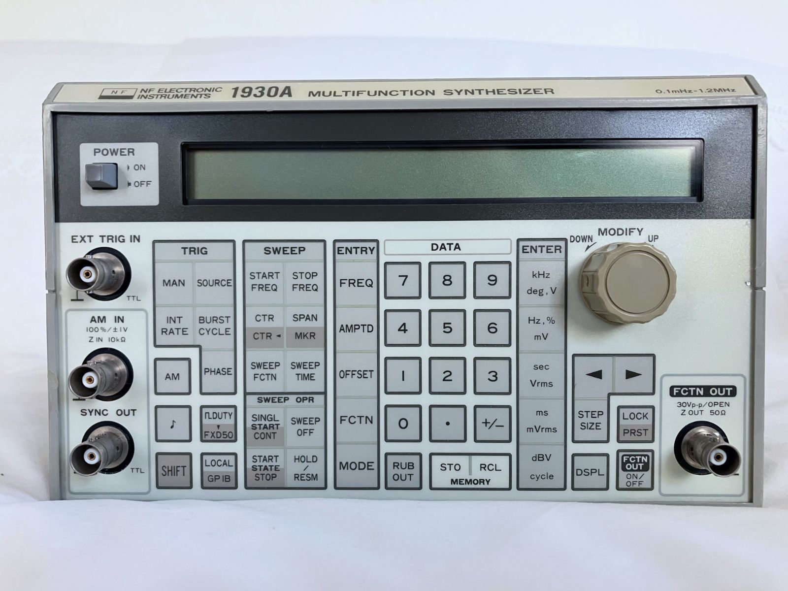 NF 1930A Multi Function Synthesizer 0.1mH~1.2MHz - Analog Circuit