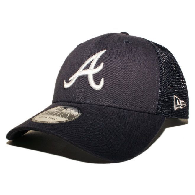 ニューエラ メッシュキャップ スナップバック 帽子 NEW ERA 9forty メンズ レディース MLB アトランタ ブレーブス フリーサイズ