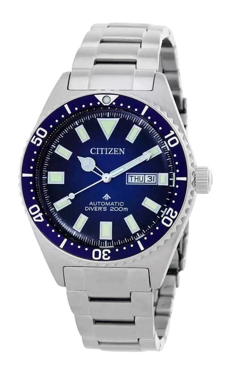 日本未発売！新品未使用！CITIZEN シチズン プロマスター 逆輸入 メンズ腕時計 ブルーダイヤル オートマチック ダイバーズ NY0129-58L