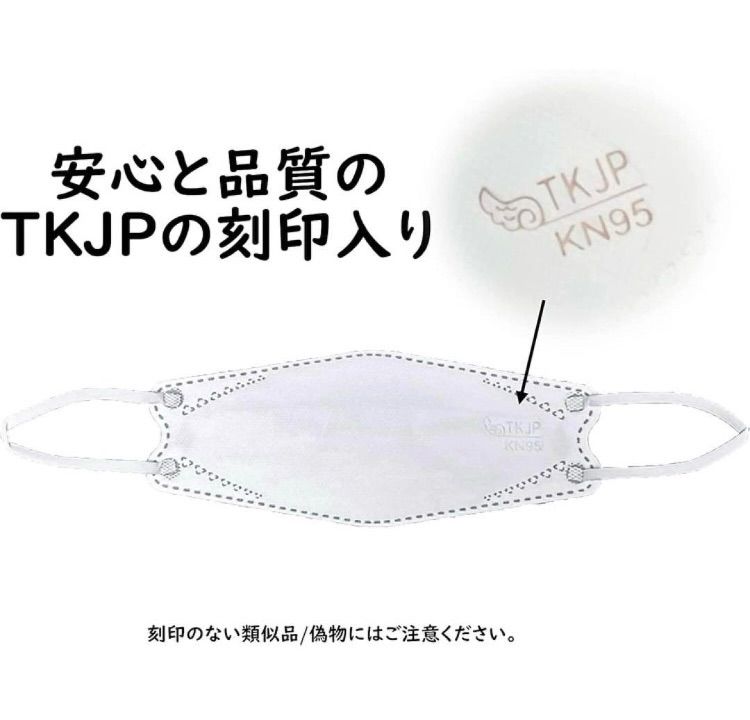 KN95マスク 高機能マスク 4層構造 立体マスク 不織布 リーフ型 500枚
