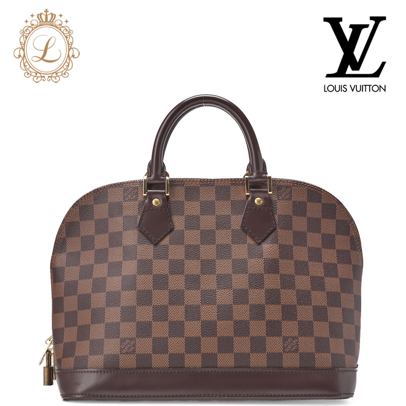 LOUIS VUITTON ルイヴィトン ハンドバッグ アルマ PM ダミエ ブラウン ゴールド金具 N51131