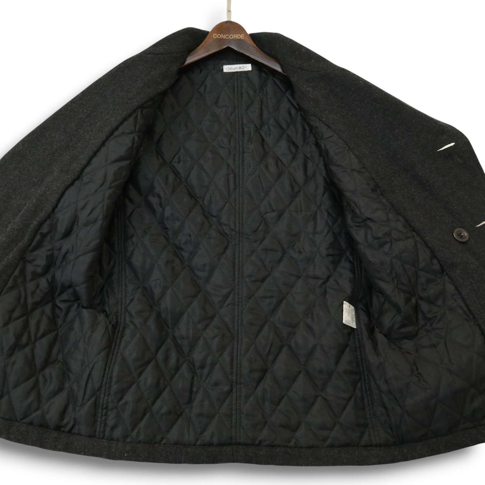 MILKBOY ミルクボーイ 秋冬☆ 中綿 デザイン ウール Pコート Sz.S～M位 