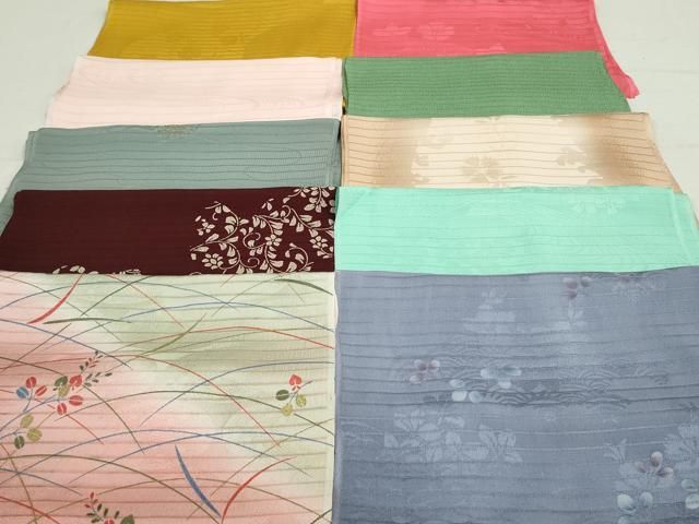 平和屋着物＊夏物 和装小物 帯揚げ10枚 全て正絹 逸品 DAAT0892by  