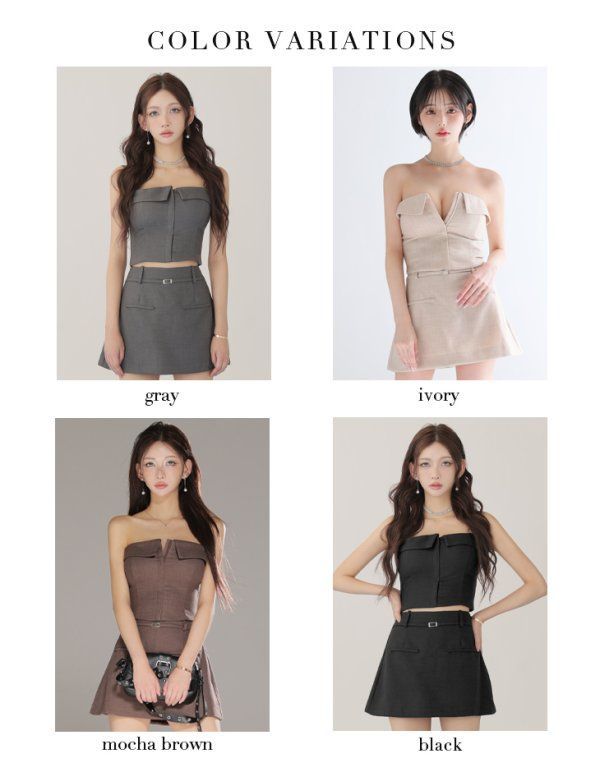 【安値通販】 グレー GL4317-MOCBR-2508 XSサイズあり Glossy グロッシー ツイル フロントファスナー セットアップ ミニドレス キャバドレス ２０１４新作超特価。