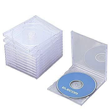 【-非常に良い】 エレコム CD/DVDプラケース/1枚収納/10パック/クリア