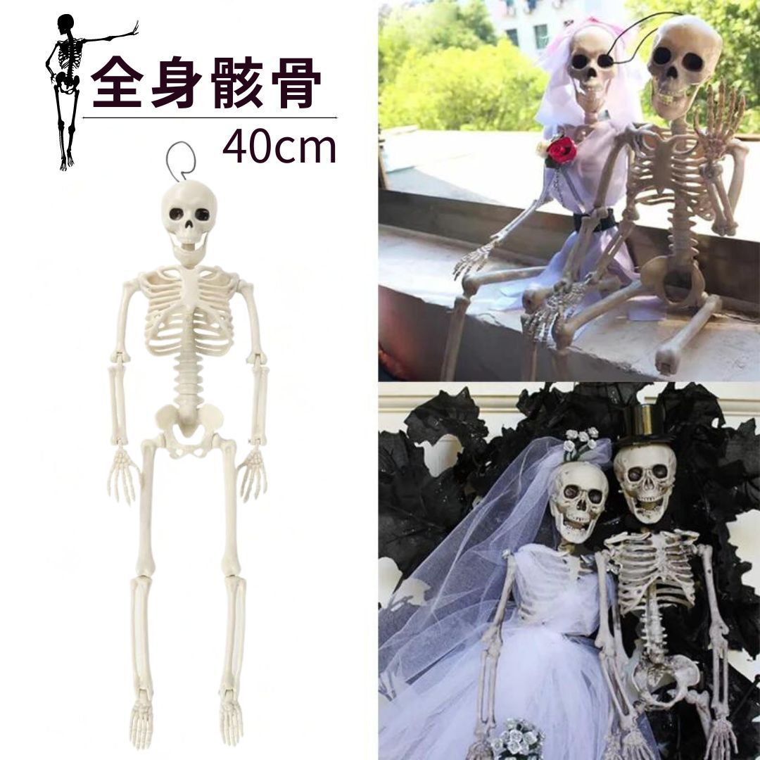 ハロウィン 骸骨 40cm 全身骸骨 ガイコツ 骨 置物 ホラー リアル ハロウィン 骸骨 40cm 全身骸骨 ガイコツ 骨 置物 ホラー リアル