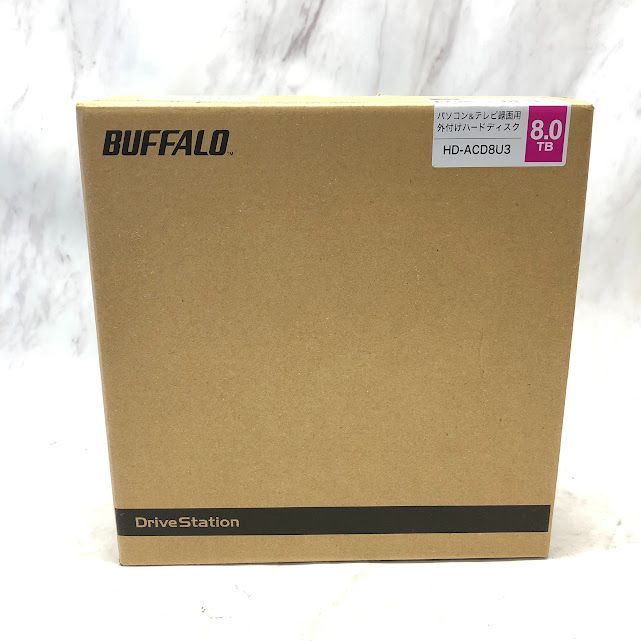 美品】バッファロー CMR HDD採用 外付けハードディスク 8TB テレビ録画
