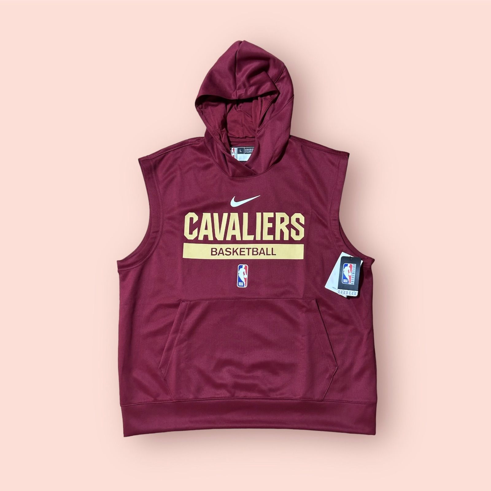 ナイキロサンゼルスクリッパーズノースリーブパーカーNBA選手支給品mサイズ