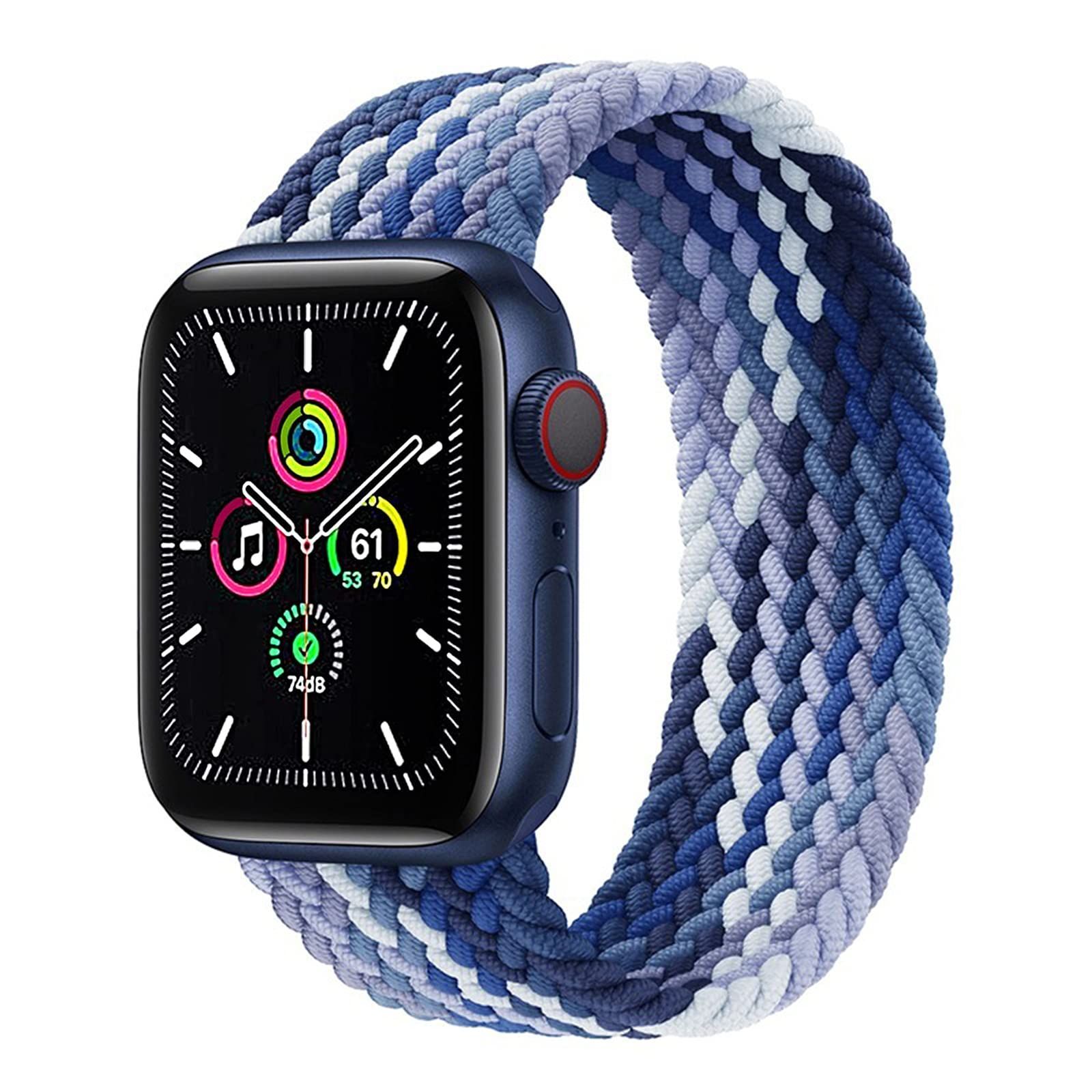 【在庫処分】8 ultra 7 Series watch 6 apple 49mm SE 49mm 45mm 45mm 5 アップルウォッチ バンド SOLO LOOP スポーツバンド ブレイデッドソロループ 耐衝撃 柔らかいナイロン素材 38mm 40mm