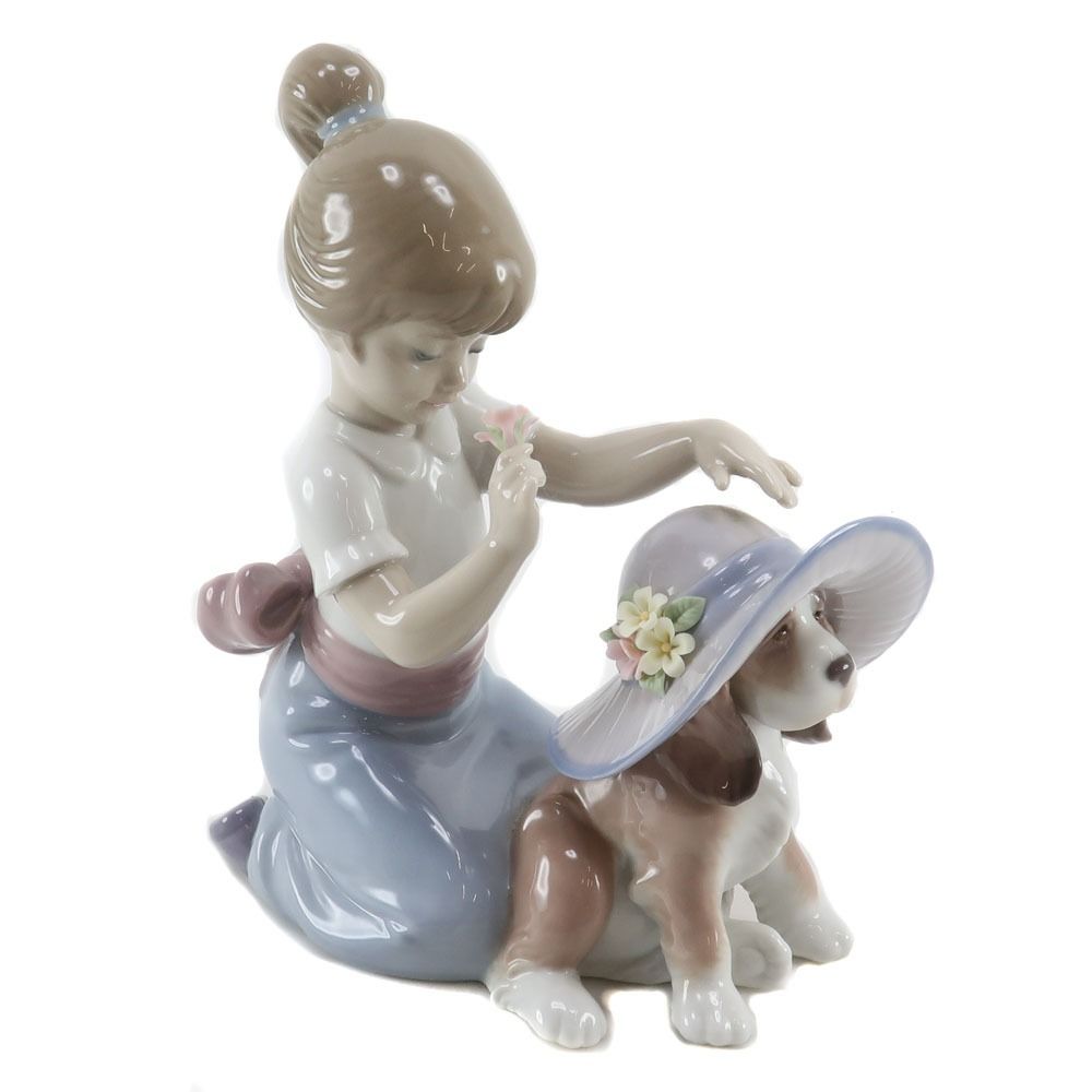 Lladro リヤドロ タイトル おめかししようね 6862 _ 置物 オブジェ