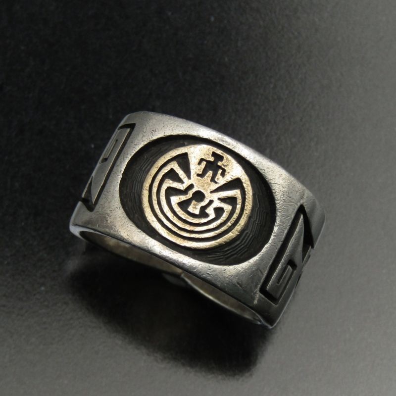 Jason Takala ホピ族 リング 14Kメイズ ジェイソンタカラ オーバーレイ メンズ レディース ホピ 15号 80007191