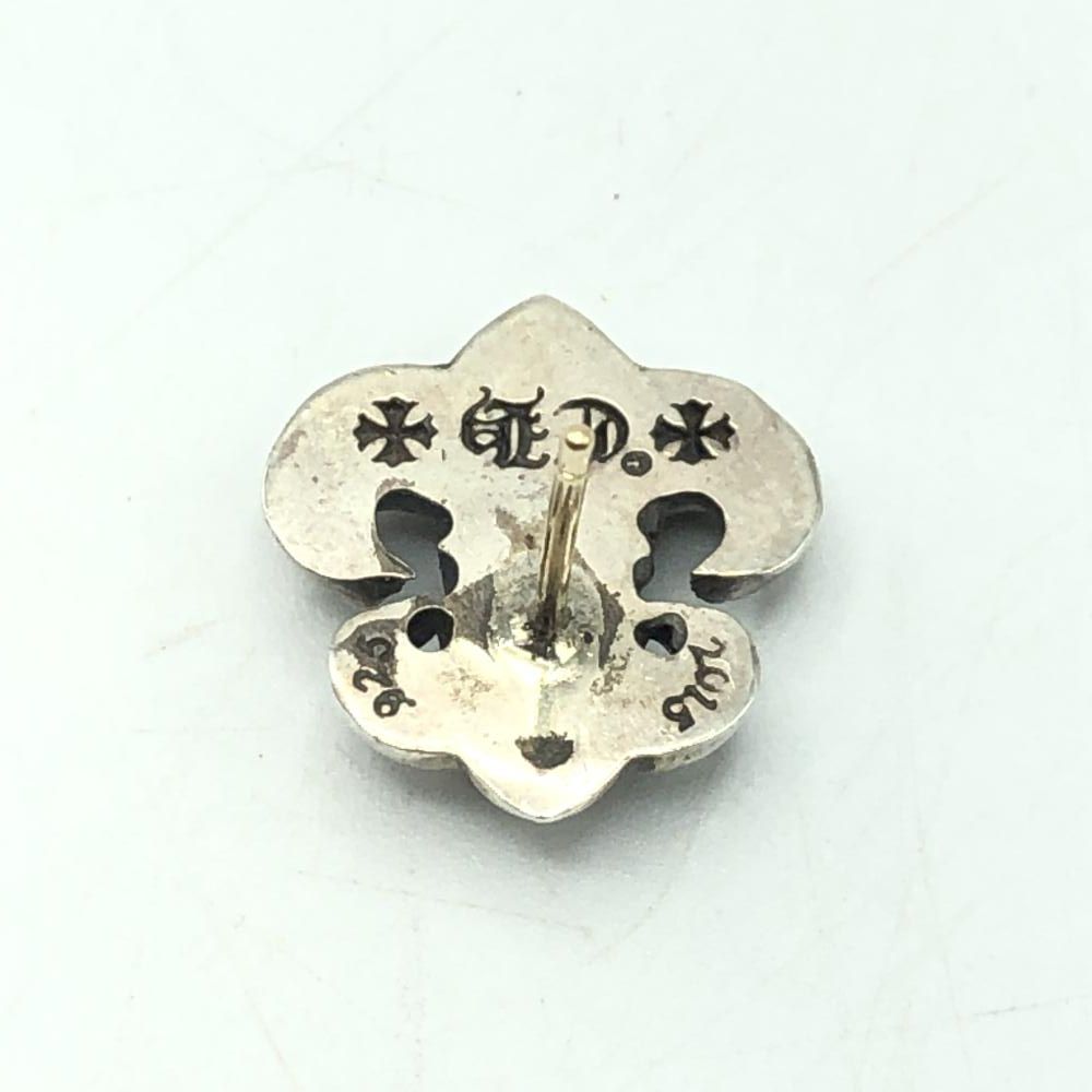 クロムハーツ ピアス 22K クロスボールスタッド 1ダイヤ クロム