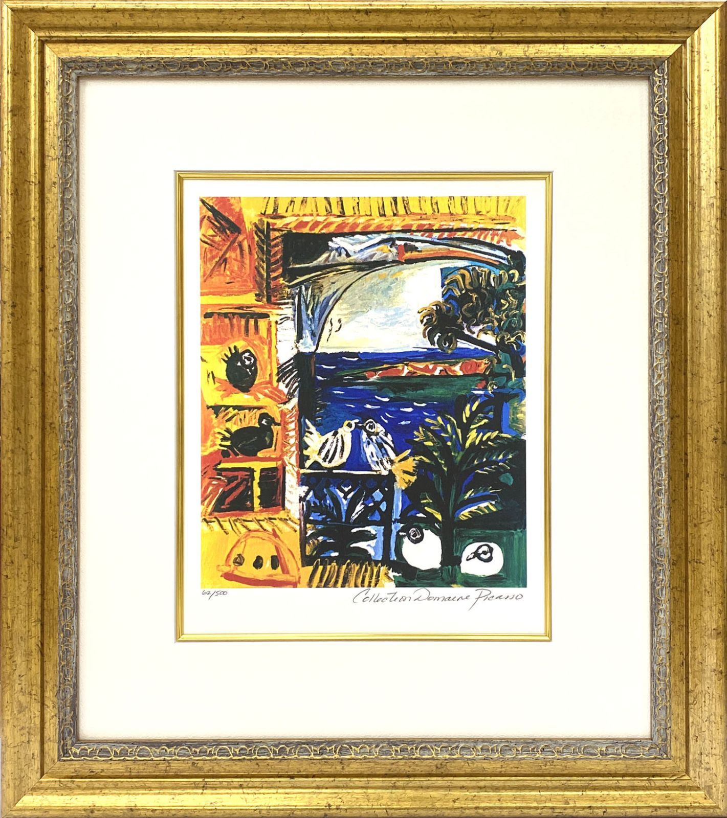 PICASSO LA COLOMBE BLEUE ピカソ美術館公式ポスター 鳩 作品 鳩