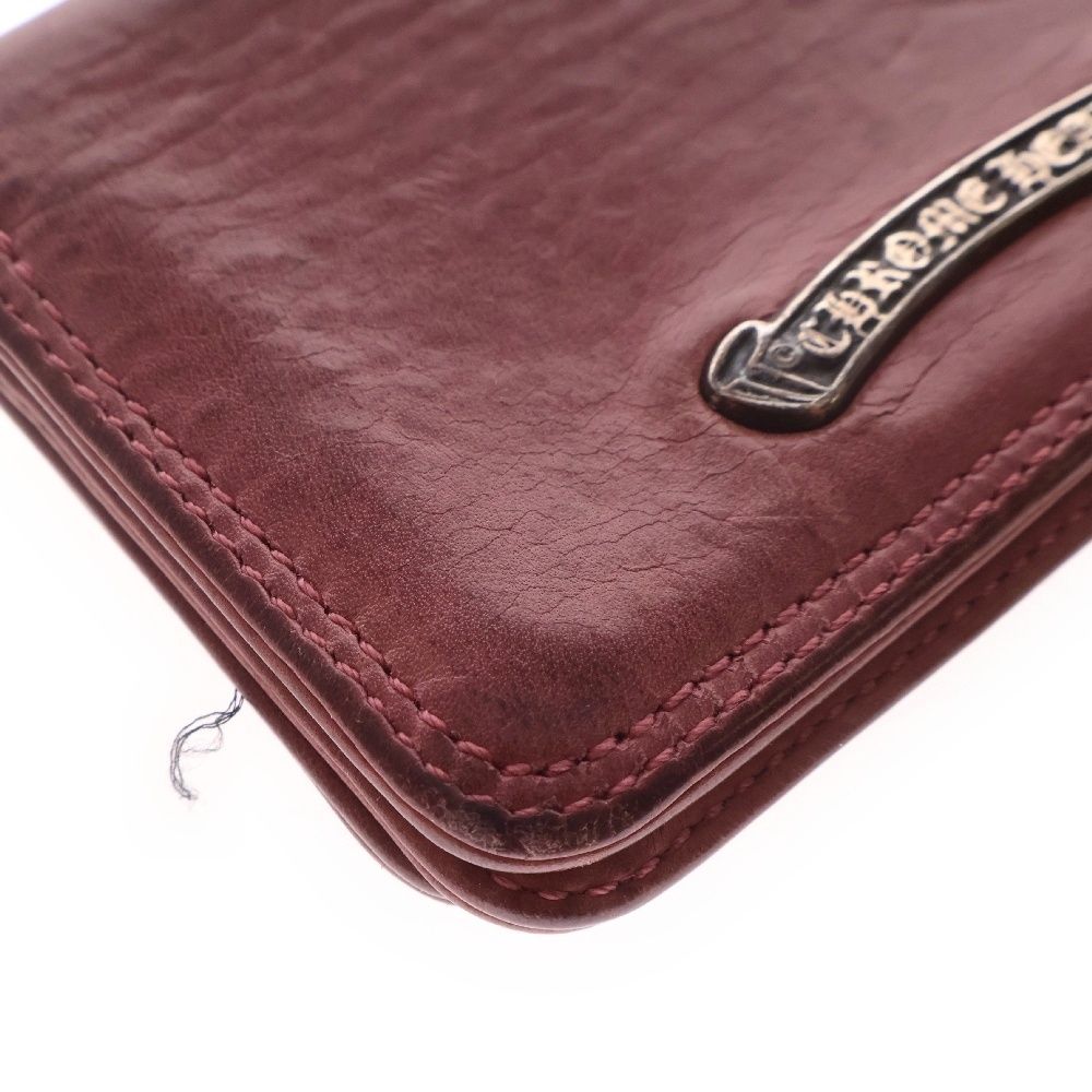 CHROME HEARTS クロムハーツ CARD CASE グロメット付きレザーカードケース ピンク CHROME HEARTS (クロムハーツ) CARD CASE グロメット付きレザーカード