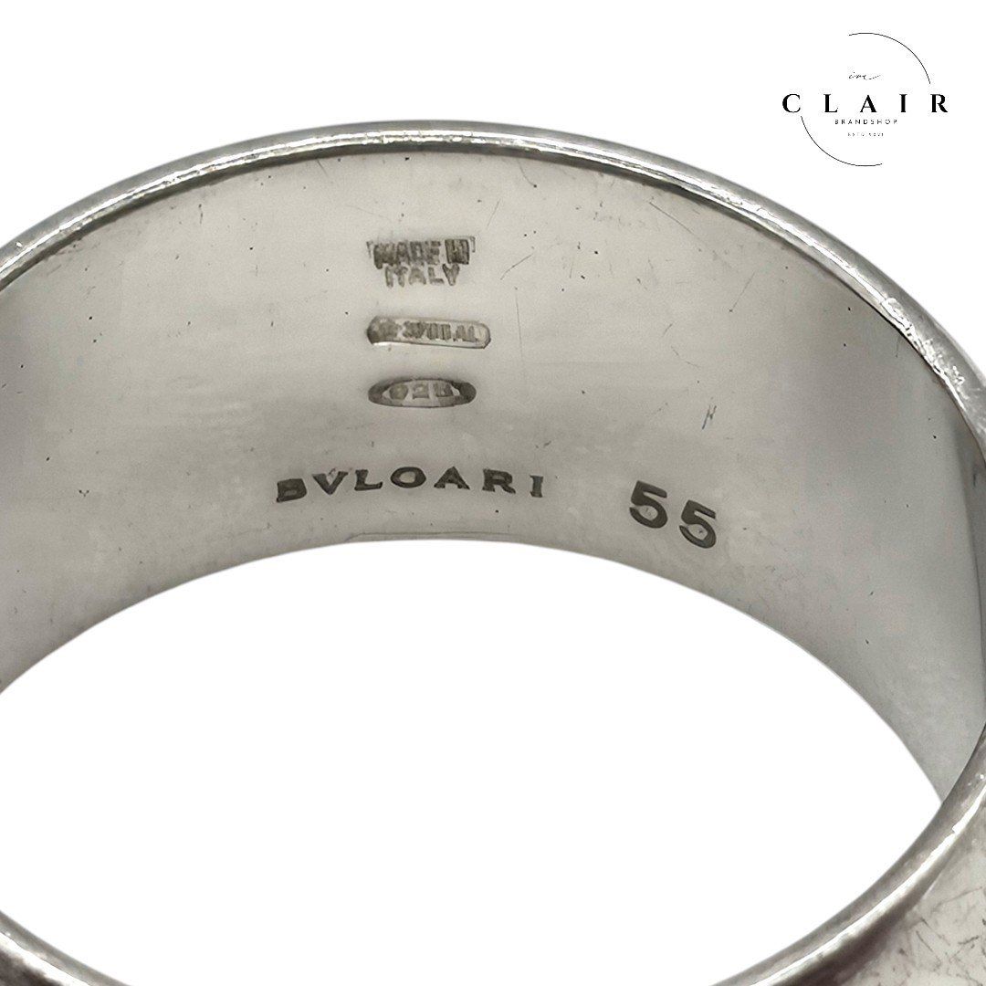 新品同様Bulgari シルバーリング Save theChildren約16号 ブルガリ リング シルバー BVLGARI SAVE THE CHILDREN 125周年