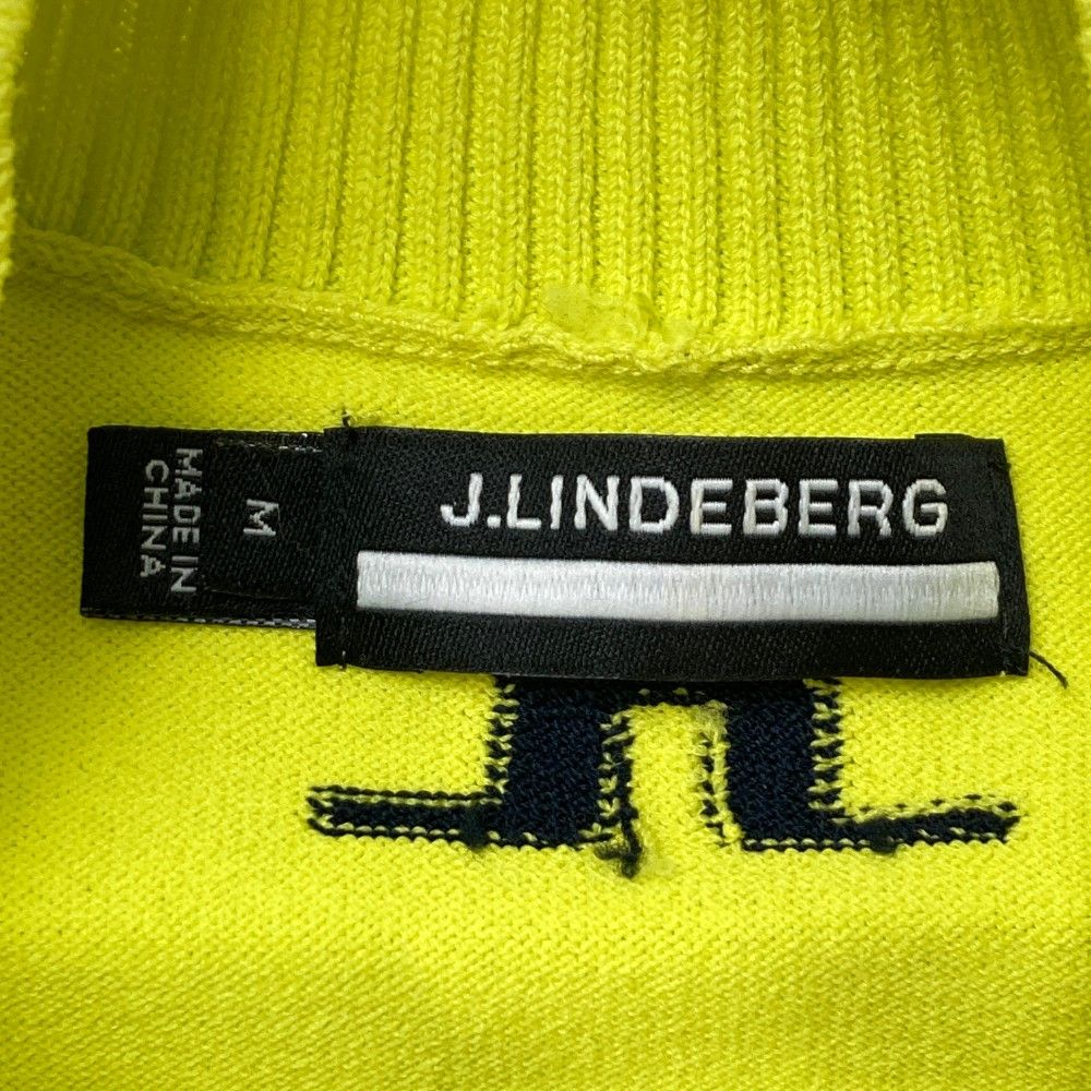 サイズ：M J.LINDEBERG ジェイリンドバーグ 071-14311 ハイネック ニットセーター  イエロー系 [240101418530] ゴルフウェア メンズ ストスト サイズ：M J.LINDEBERG ジェイリンドバーグ 071-14311