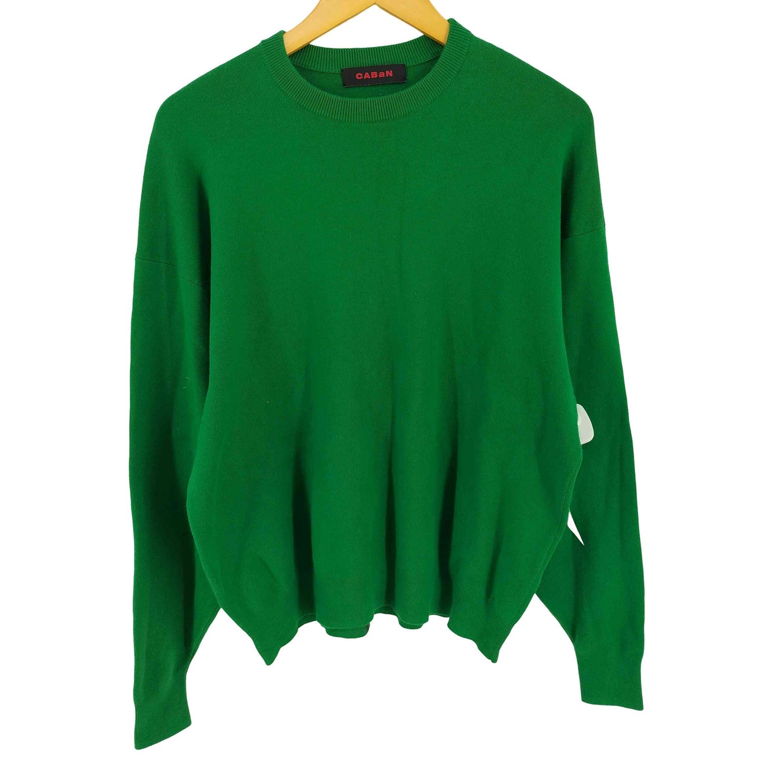 キャバン CABaN コットンカシミヤ クルーネックベスト プルオーバー S 緑 グリーン /AT ■OS メンズ レディース CABaN コットンカシミヤ クルーネックプルオーバー （ニット